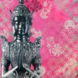Buddha in Pink Print